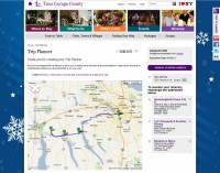 Tour Cayuga Trip Planner - dynamic Google Maps API integration