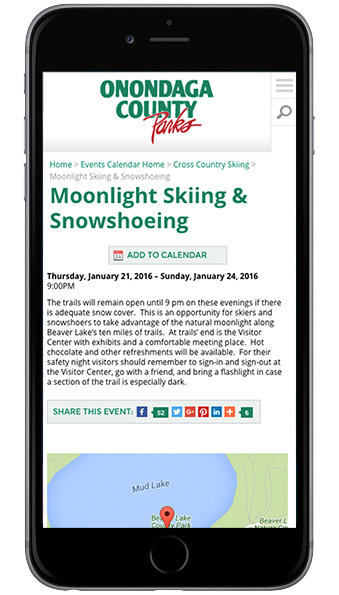 onondaga county parks events iphone